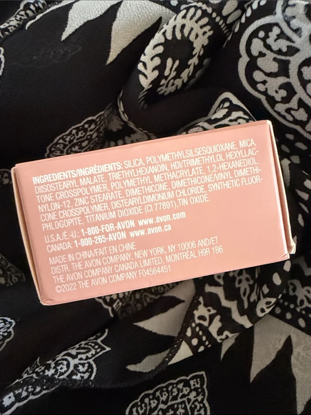 Avon Match Set Finishing Powder - Pink Packaging